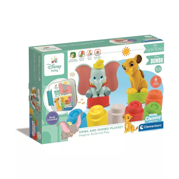 Disney Classics Clemmy építőkocka szett könyvvel Clementoni Disney Classics Clemmy építőkocka szett könyvvel Clementoni