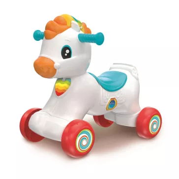 Interaktív hintaló Rainbow Rider 3 az 1-ben Clementoni