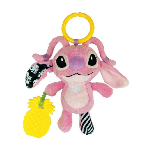 Disney Lilo és Stitch, A csillagkutya Angel plüss figura és rágóka Clementoni