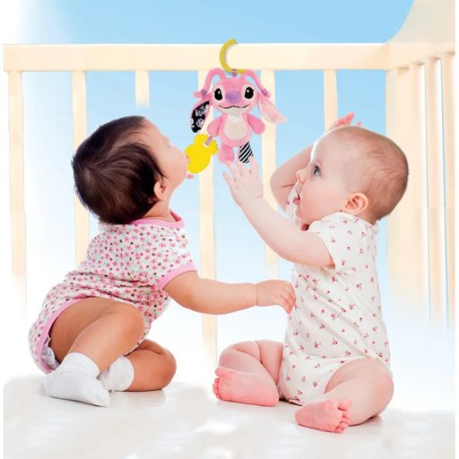 Disney Lilo és Stitch, A csillagkutya Angel plüss figura és rágóka Clementoni