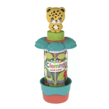   Színes Clemmy Garden Leopard puha építőkocka szett 7 db-os Clementoni