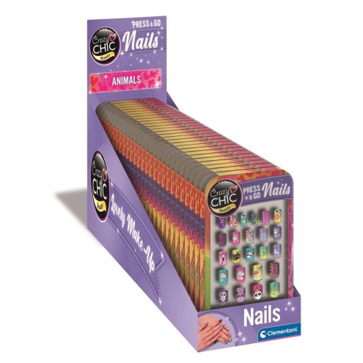 Crazy Chic Animals műköröm készlet Clementoni