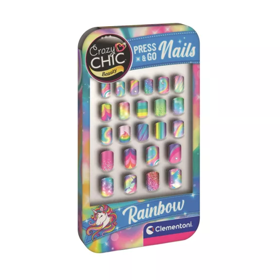 Crazy Chic Rainbow műköröm készlet Clementoni Crazy Chic Rainbow műköröm készlet Clementoni