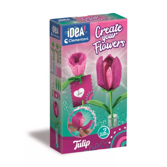 Virágkészítő szett Tulips 2 db-os Clementoni Virágkészítő szett Tulips 2 db-os Clementoni