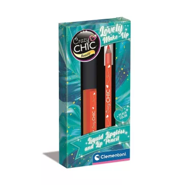   Crazy Chic Peach szájfény és szájkontúrceruza Clementoni