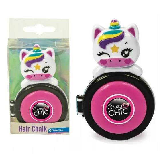 Crazy Chic Unicorn rózsaszín hajszínező kréta Clementoni