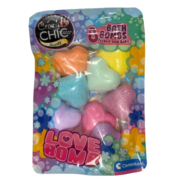 Crazy Chic Heart fürdőbomba szett 8 db-os Clementoni Crazy Chic Heart fürdőbomba szett 8 db-os Clementoni