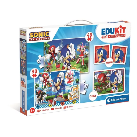 Sonic a sündisznó Characters 4 az 1-ben játékgyűjtemény Clementoni Sonic a sündisznó Characters 4 az 1-ben játékgyűjtemény Clementoni