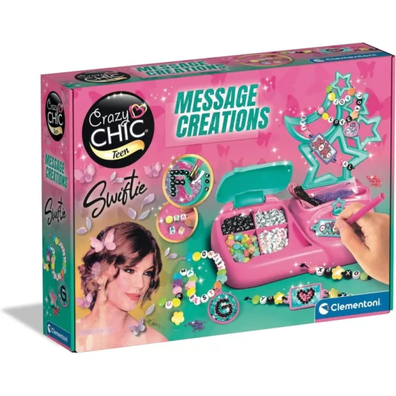 Crazy Chic Swiftie karkötő készítő kreatív szett Clementoni Crazy Chic Swiftie karkötő készítő kreatív szett Clementoni