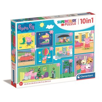 Peppa malac Life 10 az 1-ben puzzle Clementoni