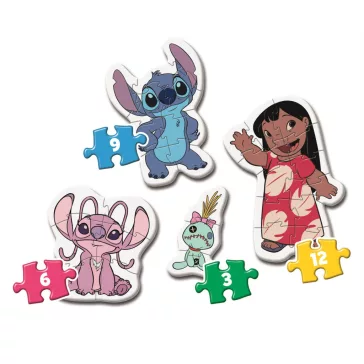   Disney Lilo és Stitch, A csillagkutya My First baba forma puzzle Clementoni