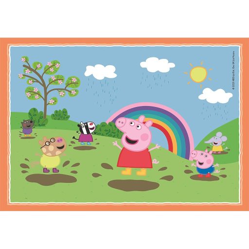Peppa malac Picnic and School 4 az 1-ben puzzle Clementoni