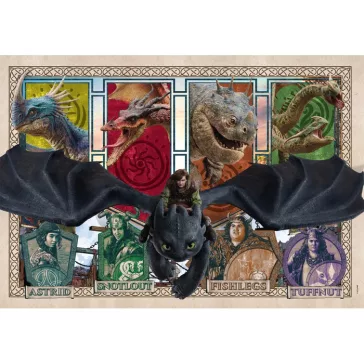   Így neveld a sárkányodat Mystic Skies 300 db-os puzzle Clementoni
