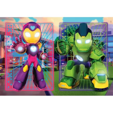   A Vasember és szupercsapata Hero Squad 2x20 db-os puzzle Clementoni