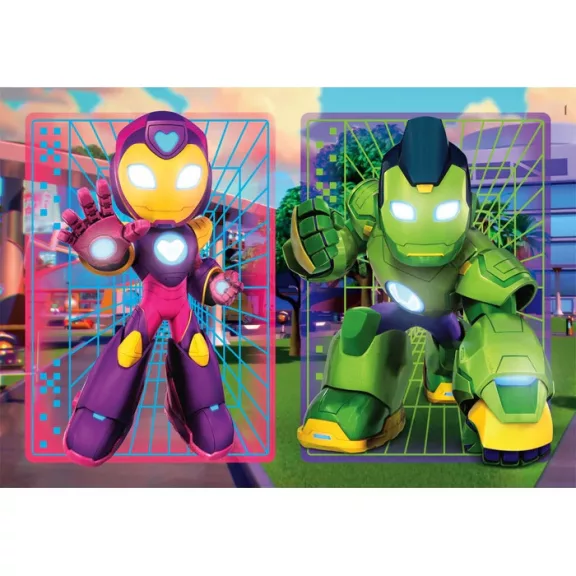 A Vasember és szupercsapata Hero Squad 2x20 db-os puzzle Clementoni