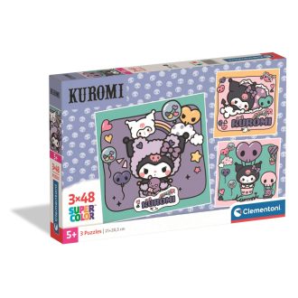 Hello Kitty Kuromi 3x48 db-os puzzle Clementoni