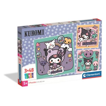 Hello Kitty Kuromi 3x48 db-os puzzle Clementoni