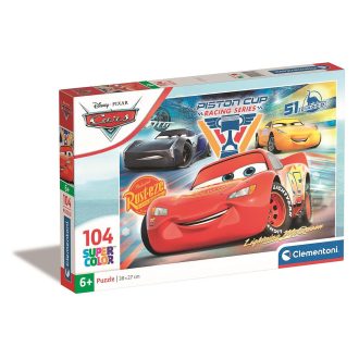 Disney Verdák Racing Series 104 db-os puzzle Clementoni