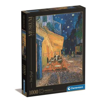   Művészet A Kávézó terasza este Van Gogh 1000 db-os puzzle Clementoni