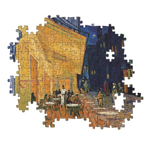 Művészet A Kávézó terasza este Van Gogh 1000 db-os puzzle Clementoni