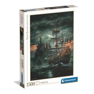 Kalózhajó Haunted Seas 1500 db-os puzzle Clementoni