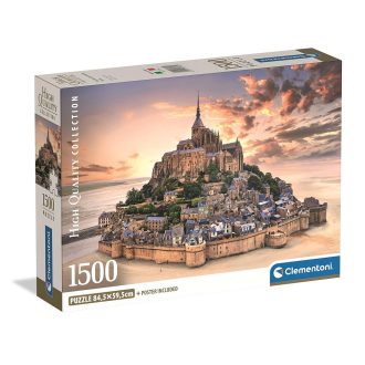   Franciaország Mont-Saint Michel 1500 db-os puzzle Clementoni