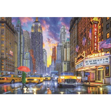Manhattan Rainy 2000 db-os puzzle Clementoni