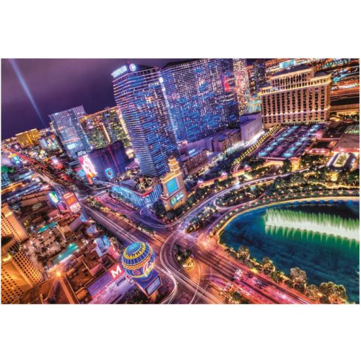 Las Vegas Night 2000 db-os puzzle Clementoni