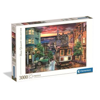 San Francisco Night 3000 db-os puzzle Clementoni