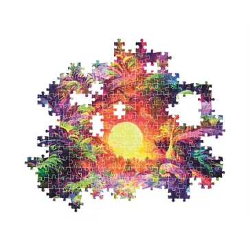   Színes dzsungel Psychedelic 500 db-os Compact puzzle Clementoni