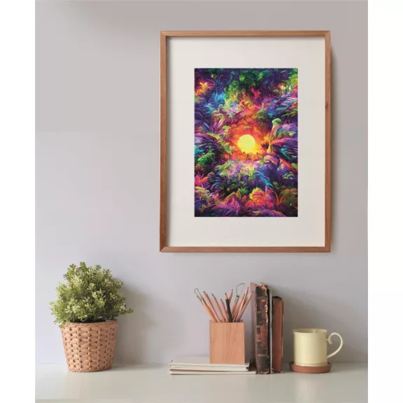 Színes dzsungel Psychedelic 500 db-os Compact puzzle Clementoni