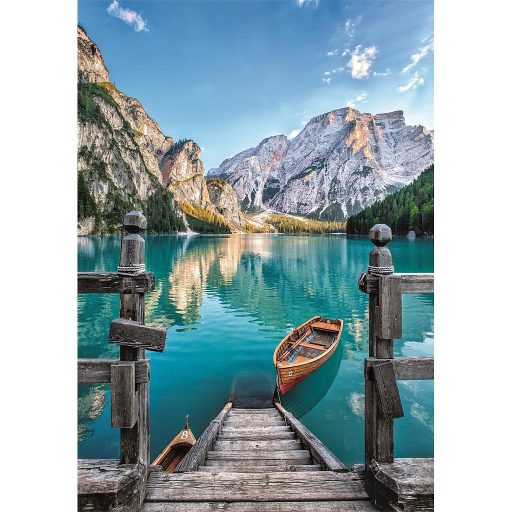Olaszország Braies Lake 500 db-os Compact puzzle Clementoni