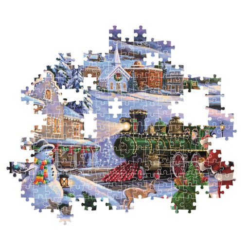 Karácsonyi Train 500 db-os Compact puzzle Clementoni