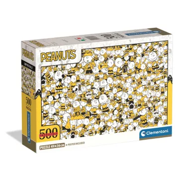 Snoopy Crowd Chaos 500 db-os Compact puzzle Clementoni