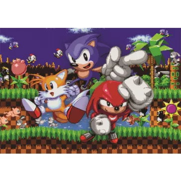 Sonic a sündisznó 64 Bit 500 db-os Cube puzzle Clementoni