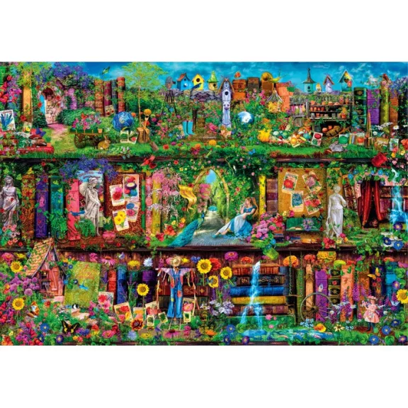Könyvespolc Garden 6000 db-os puzzle Clementoni