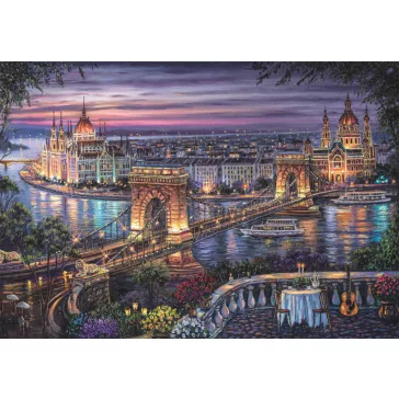  Budapest Lights of the Danube 1000 db-os Compact puzzle Clementoni