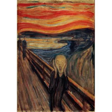  Művészet A sikoly Munch 1000 db-os Compact puzzle Clementoni