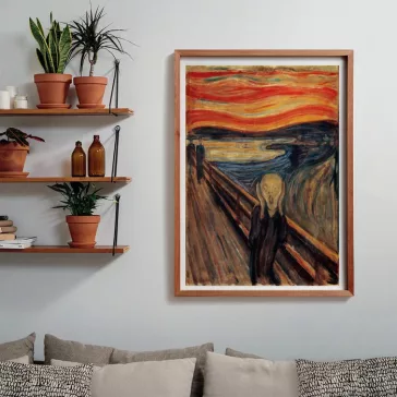   Művészet A sikoly Munch 1000 db-os Compact puzzle Clementoni