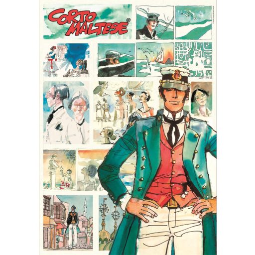 Corto Maltese Watercolors of Time 1000 db-os Compact puzzle Clementoni