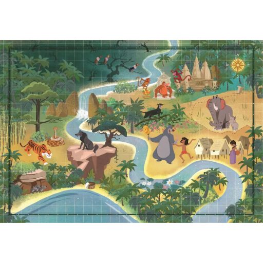 Mesetérkép Jungle Book Story 1000 db-os puzzle Clementoni