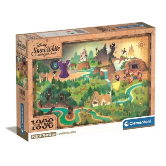 Mesetérkép Snow White Story 1000 db-os puzzle Clementoni