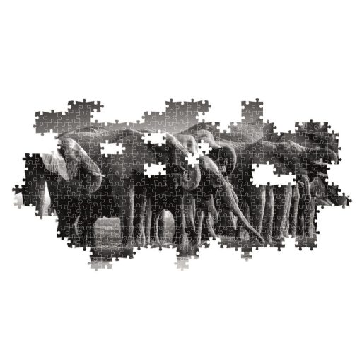 Elefánt Herd of Giants 1000 db-os panoráma puzzle Clementoni
