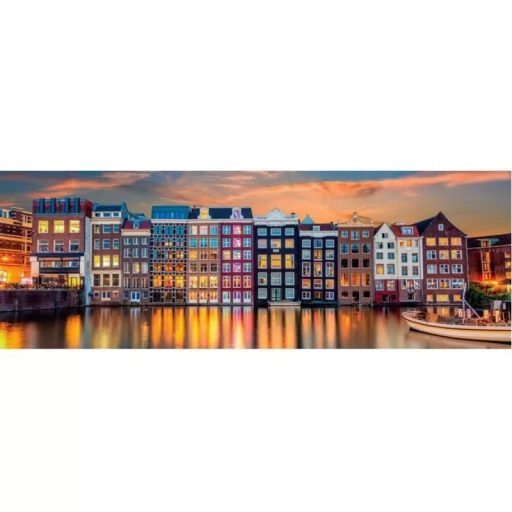 Amsterdam Bright 1000 db-os panoráma puzzle Clementoni