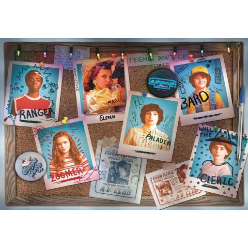 Stranger Things Polaroids 1000 db-os Compact puzzle Clementoni