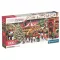 Karácsonyi falu Village 1000 db-os panoráma puzzle Clementoni