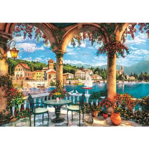 Olaszország View of Lake Como 1000 db-os Compact puzzle Clementoni