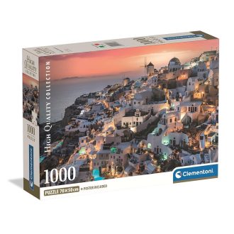   Görögország Santorini 1000 db-os Compact puzzle Clementoni