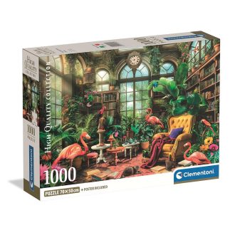 Üvegház Library 1000 db-os Compact puzzle Clementoni