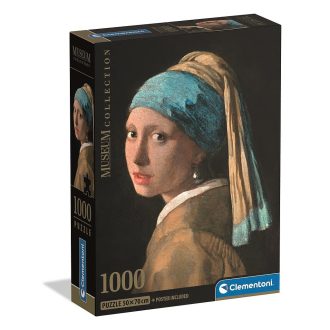   Művészet Girl with a Pearl Earring 1000 db-os Compact puzzle Clementoni